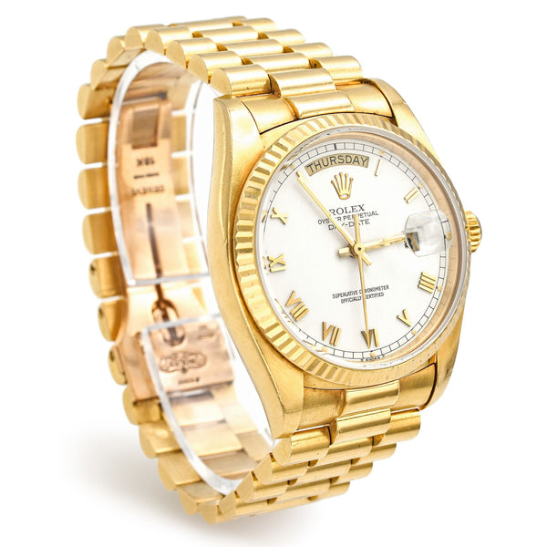 1979 Rolex President Day Date 18K Gold Watch Ref 18038 Men's