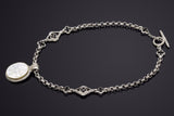 Konstantino Sterling Silver & 18K Gold Mother of Pearl Cross Pendant Necklace