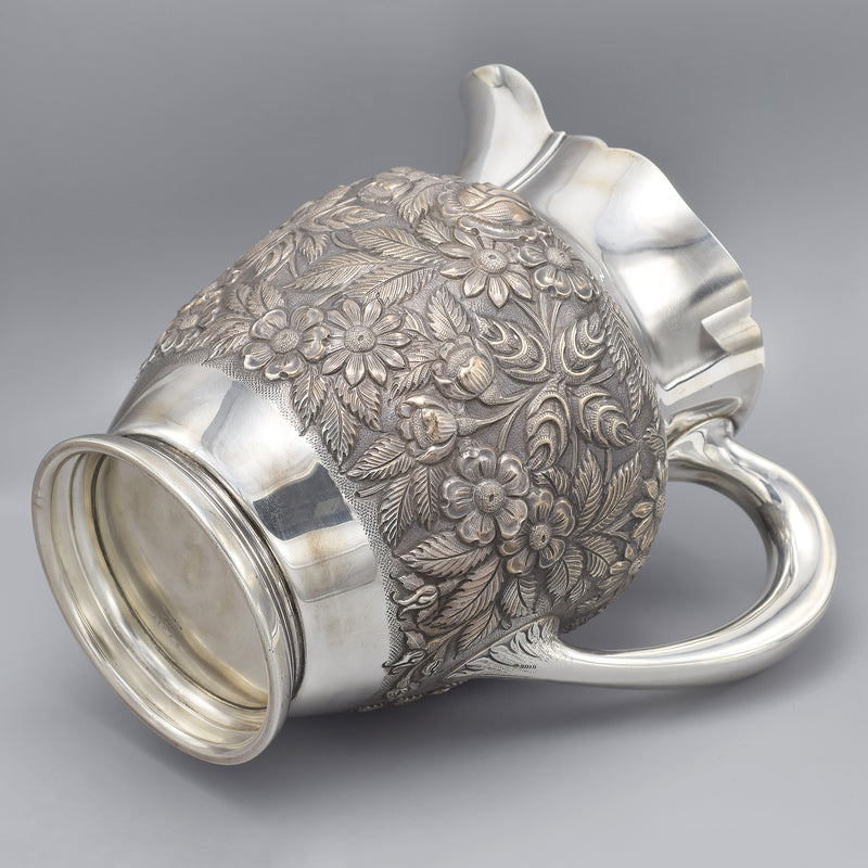 S. Kirk & Sons Sterling Silver Hand-Chased Repousse Water Pitcher