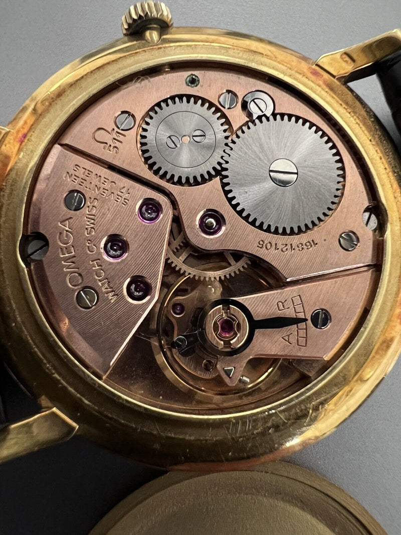 Vintage 1958 Omega 18K Gold Cal. 511 Hand Wind Men's 33 mm Watch Ref. 14371/3