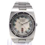 Wittnauer Vintage Stainless Steel Automatic Men's Day Date Watch Ref. 1001-W100