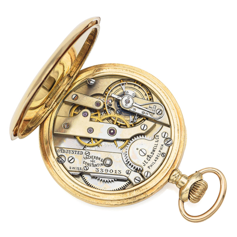 Antique Vacheron & Constantin for J.E. Caldwell Geneve 14K Gold Pocket Watch