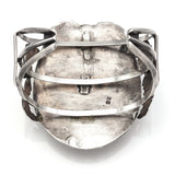Vintage Sterling Silver Rhodochrosite Southwestern Large Cuff Bracelet
