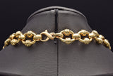 ORO 14K Yellow Gold Chunky Oval Cable Chain Necklace 51.1 Grams 17.5 Inches