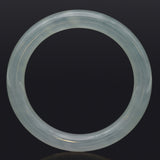 GIA Certified Translucent Bluish Green Jadeite Jade Bangle Bracelet