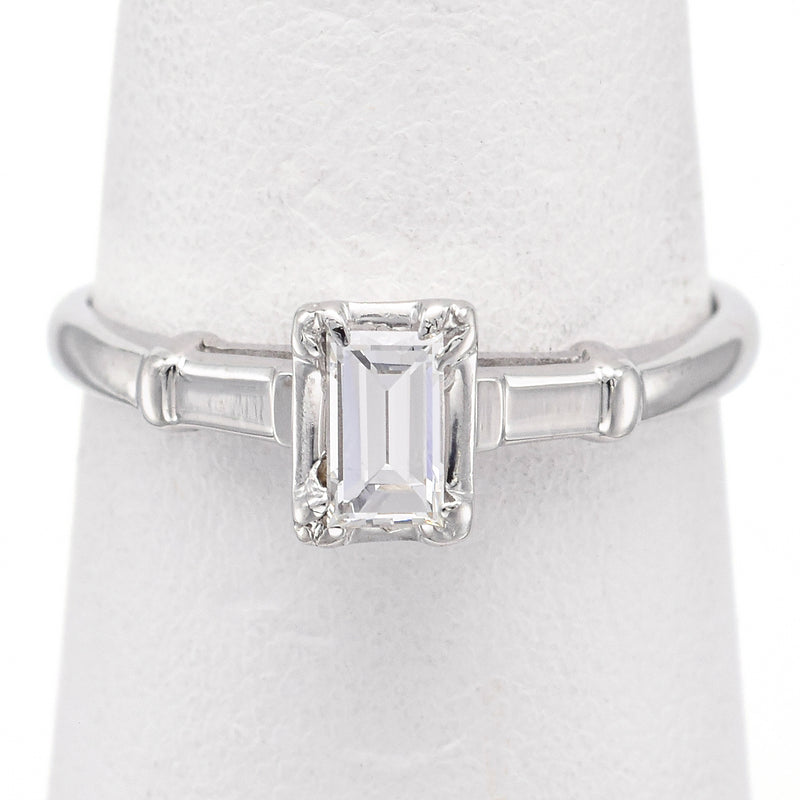 Vintage Prism-Lite 14K White Gold 0.32 Ct Diamond Band Ring Size 6.5 G VS