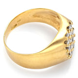 Vintage Leach & Garner 18K Yellow Gold 0.70 TCW Diamond Band Ring 6.6 Grams
