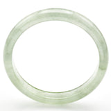 Vintage Translucent Green Jade Bangle Bracelet 10.5 mm