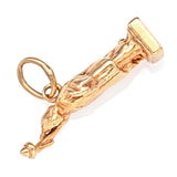 Vintage 14K Yellow Gold Statue of Liberty Charm Pendant