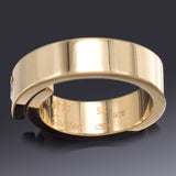 Cartier 18K Yellow Gold Anniversary Diamond Band Ring Size 53