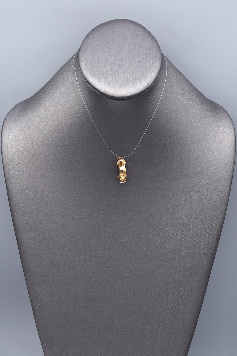 Vintage 14K Yellow Gold Car Charm Pendant
