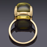 Tiffany & Co. Paloma Picasso 18K Gold Lemon Quartz Sugar Stacks Ring Size 5.5