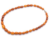 Vintage Butterscotch Amber Graduated Beaded Necklace