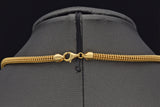 Vintage B&M Italy 14K Yellow Gold 4 mm Popcorn Chain Necklace 18 Inches