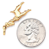 Vintage 18K Yellow Gold Deer Animal Charm Pendant