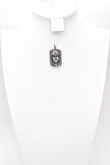 Vintage Henryk Winograd HW 999 Fine Silver Repoussé Woman Maiden Pendant