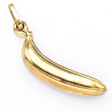 Vintage 14K Yellow Gold Banana Charm Pendant