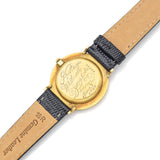 Vintage 1960s Audemars Piguet Geneve 18K Gold Hand Wind Men's Watch + Pouch