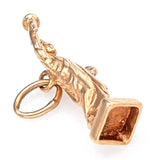Vintage 14K Yellow Gold Statue of Liberty Charm Pendant