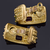 Barry Kieselstein-Cord 18K Yellow Gold Multi-Stone Clip-On Drop Earrings