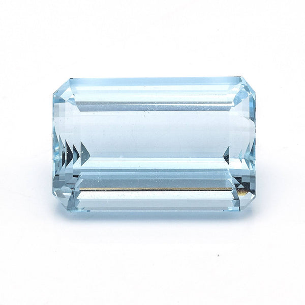 $8,568.75 IJA Appraised 13.71 Ct Blue Emerald Cut Aquamarine 18.2x12.17x7.88 mm