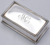 Bigelow Kennard & Co Vintage Sterling Silver Monogram Stamp Box 808C 127.3G