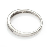 Vintage 14K White Gold 0.26 TCW Diamond Square Cut Band Ring