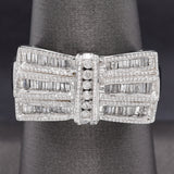 Vintage 14K White Gold 0.53 TCW Diamond Baguette Band Ring