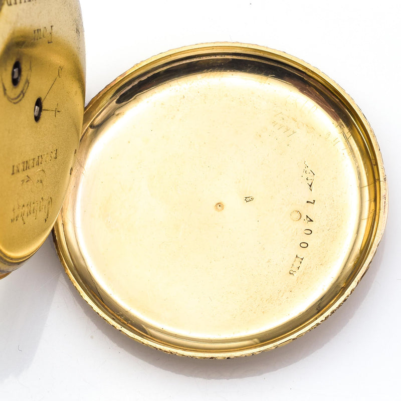 Antique Early 19th Century English 18K Yellow Gold Key Wind Pocket Watch
