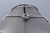 Konstantino Sterling Silver Mother of Pearl Cross Station Toggle Necklace