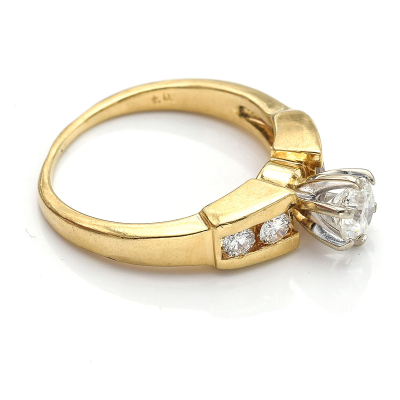 Vintage 14K Yellow Gold 0.74 TCW Diamond Band Ring