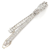 Antique Platinum 1.81 TCW Diamond Art Deco Tennis Bracelet
