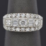 Vintage 14K White Gold 0.83 TCW Diamond Band Ring