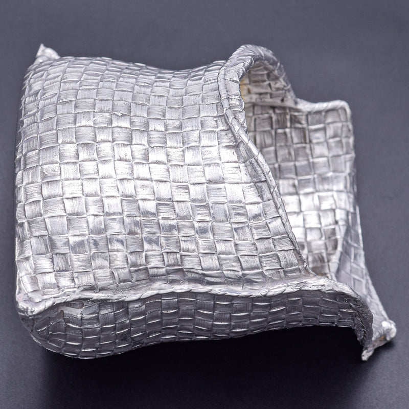 Estate Mario Buccellati Sterling Silver Sugar Bag 193.4 Grams