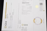 GIA Certified 14K Gold Translucent Mottled Purple Gray Jadeite Jade Bangle