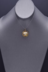 Vintage 14K Yellow Gold Spinning Globe World Charm Pendant 6.3 Grams