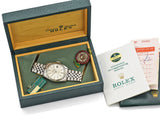 Vintage Rolex Datejust Stainless Steel Automatic Men's Watch Ref 16014 Box Paper
