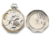 Antique 1921 Howard 14K White Gold 17 Jewels Size 10 Pocket Watch