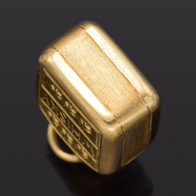 Vintage 14K Yellow Gold Whisky Bottle Charm Pendant 3.4 Grams