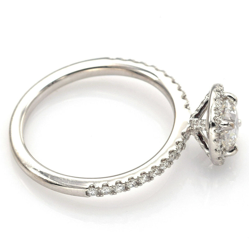 Vintage 18K White Gold 0.85 TCW Diamond Band Ring 3.2 Grams Size 6.5 H/I VS