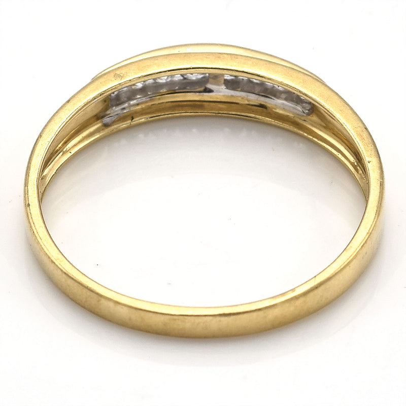 Vintage 10K Yellow Gold Diamond Band Ring