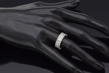 Vintage Platinum 5.40 TCW Diamond Baguette Eternity Band Ring