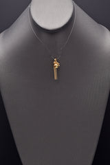 Vintage 14K Yellow Gold Hawaiian Ikaika Warrior Helmet Charm Pendant 2.6 Grams