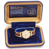 Vintage Bulova L6 SelfWinding 23 Jewels Textured Dial Automatic Men's Watch + Box