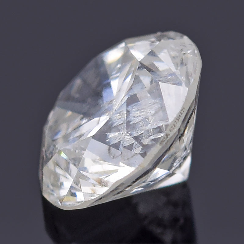 GIA Certified Loose 0.50 Ct I I3 Round Brilliant Diamond 4.97 - 4.99 x 3.22 mm