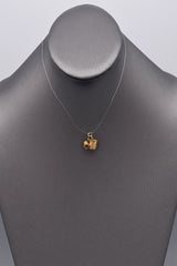 Vintage 14K Yellow Gold Thimble & Thread Spool Sewing Charm Pendant