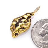 Vintage Heavy 24K Natural Yellow Gold Nugget Pendant 12.7 Grams