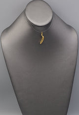 Vintage 14K Yellow Gold Banana Charm Pendant
