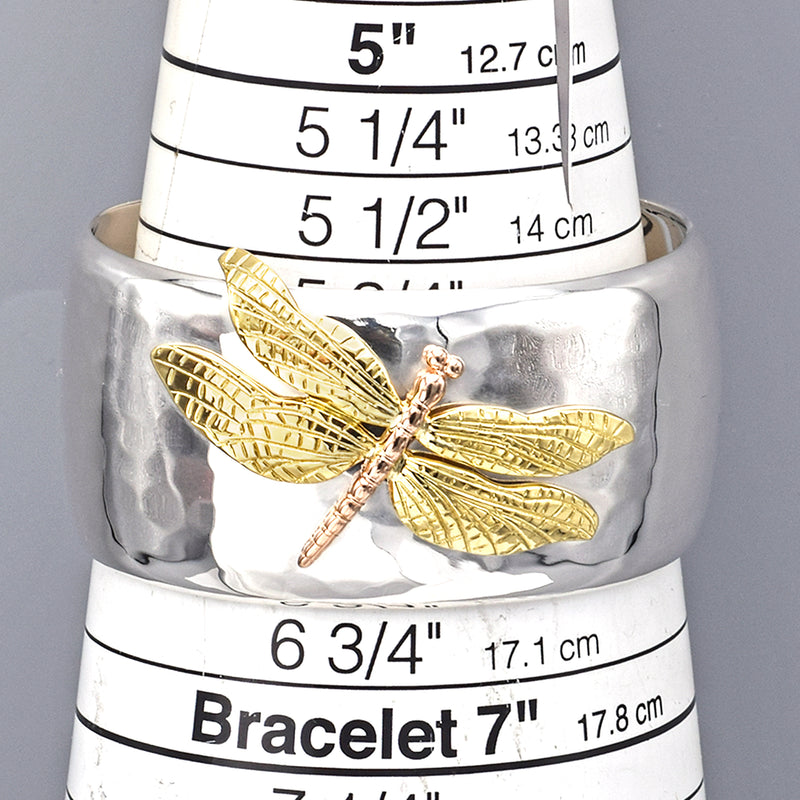 Tiffany & Co 18K Gold & Sterling Silver Dragonfly Cuff Bangle Bracelet –  Blue Ribbon Rarities