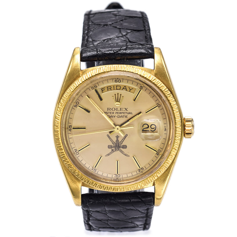 Vintage 1973 Rolex President Day Date Omani Khanjar Watch Ref 1807 Box & Papers